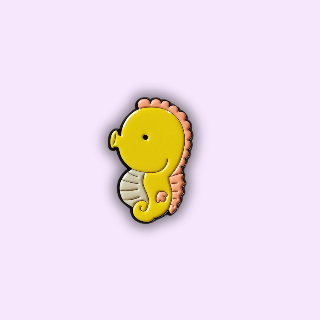 Pin's "Hippocampe jaune"