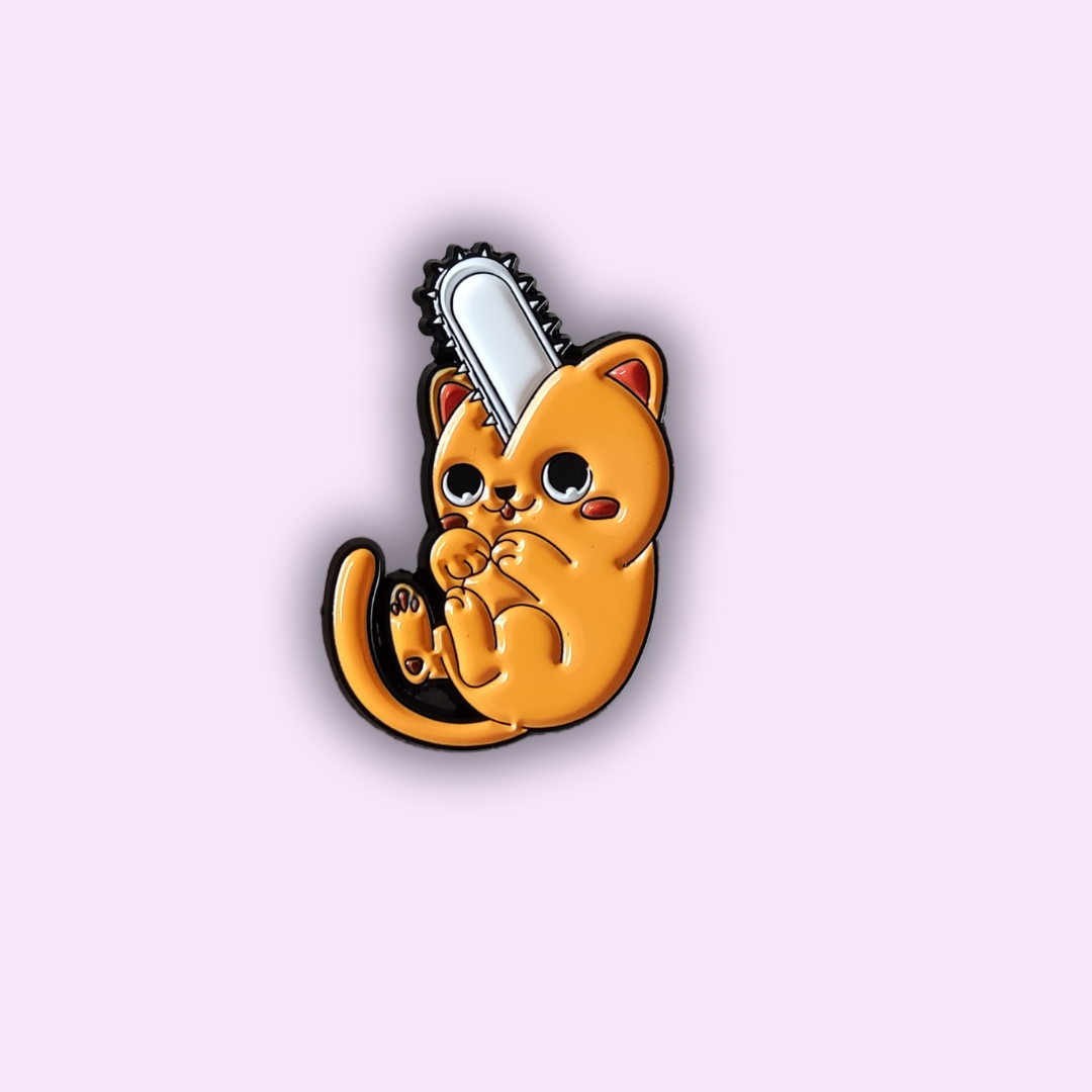 Pin's "Chainsawcat"