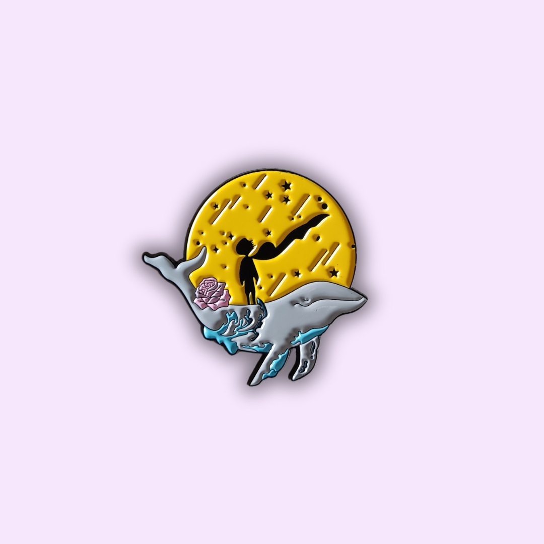 Pin's "Le Petit Prince et Baleine"