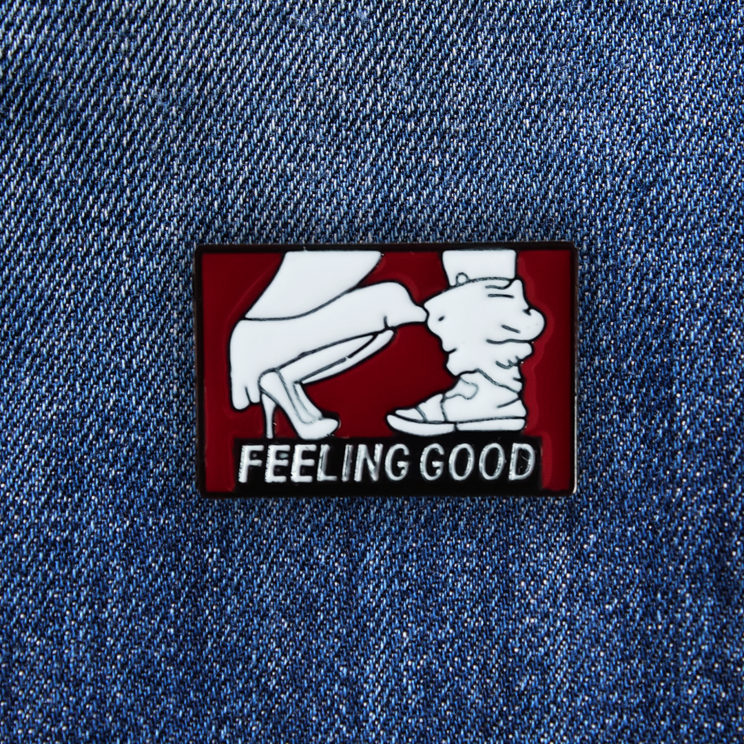 Pins FEELING GOOD sur un jean