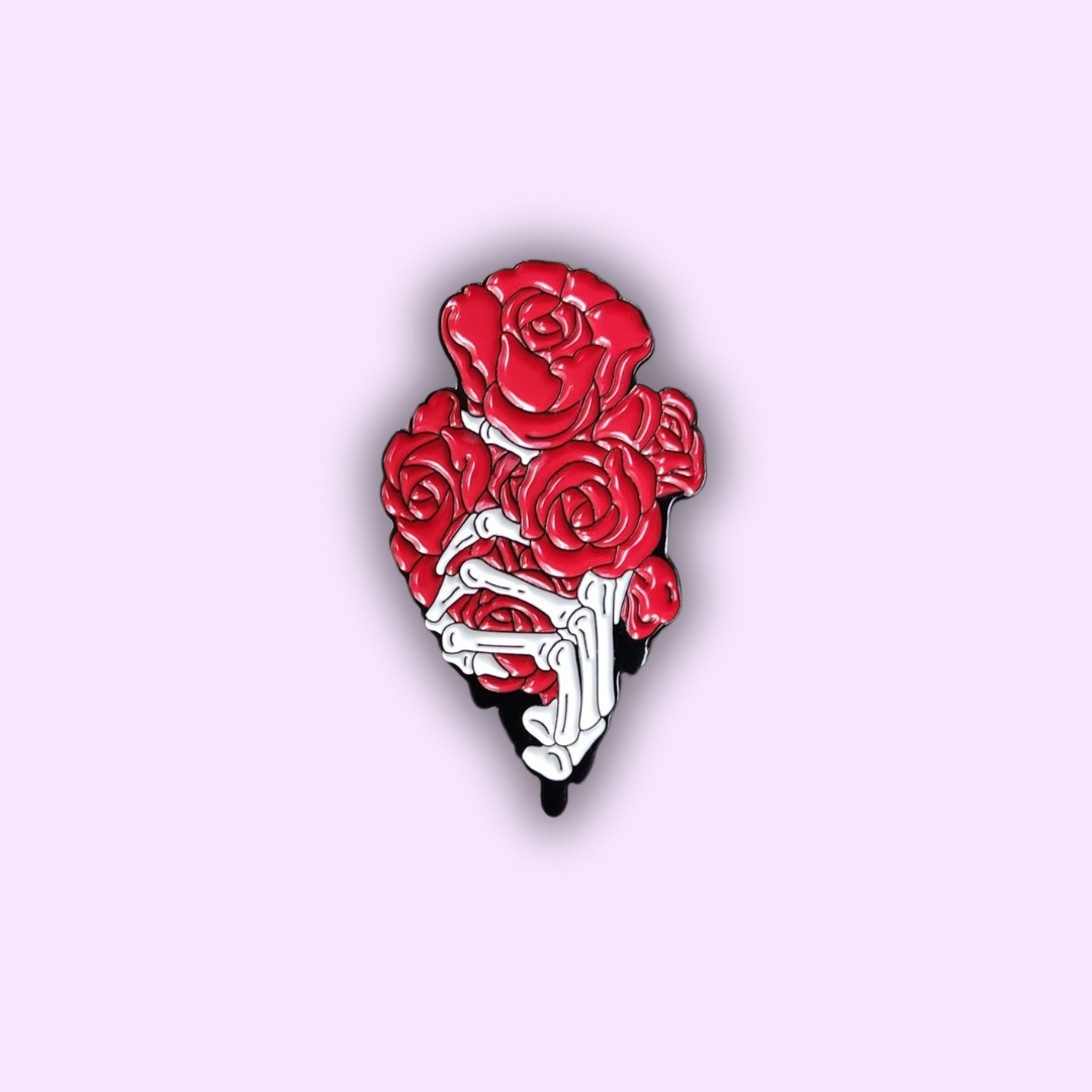 Pin's "Éclat Floral Squelettique"