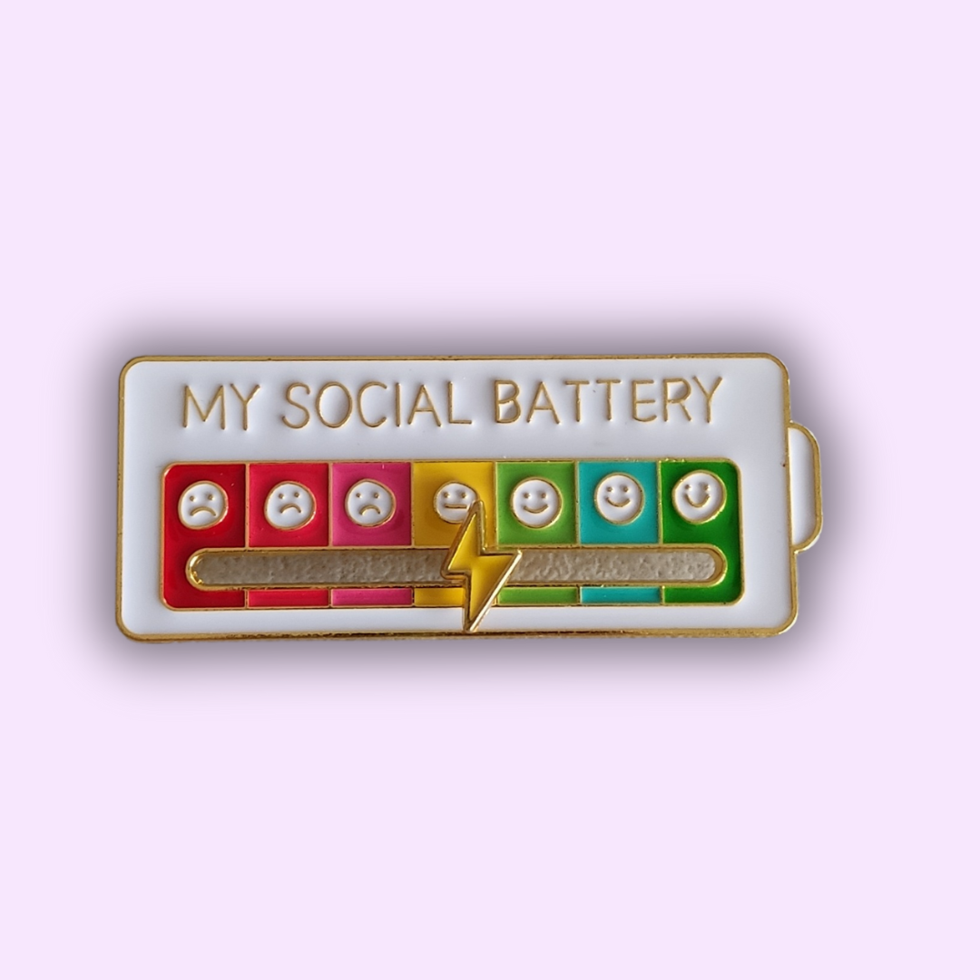 Pin's "SOCIAL BATTERY"