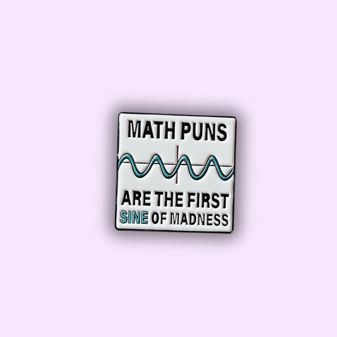 Pin's "MATH PUNS"