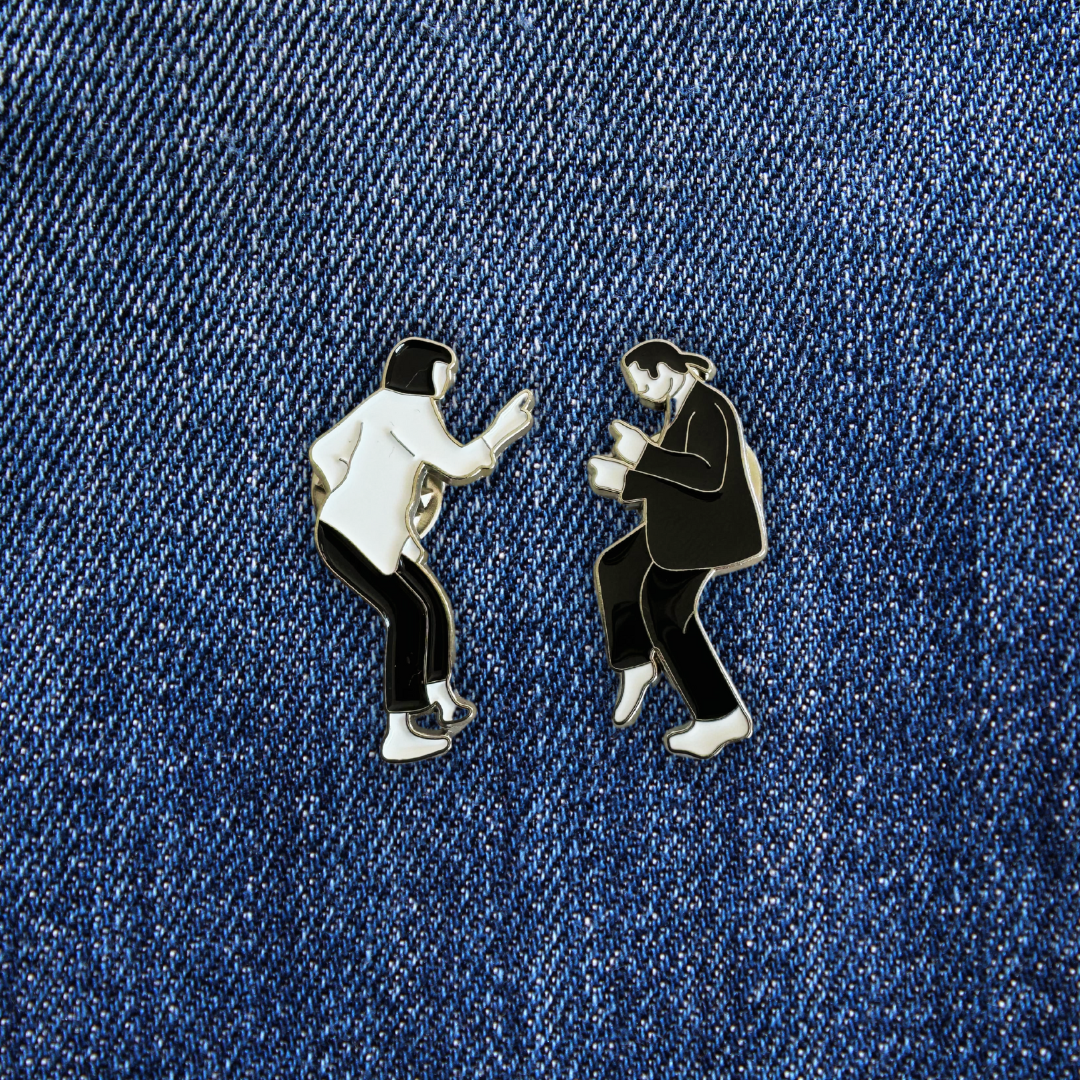 Pins PULP FICTION sur un jean