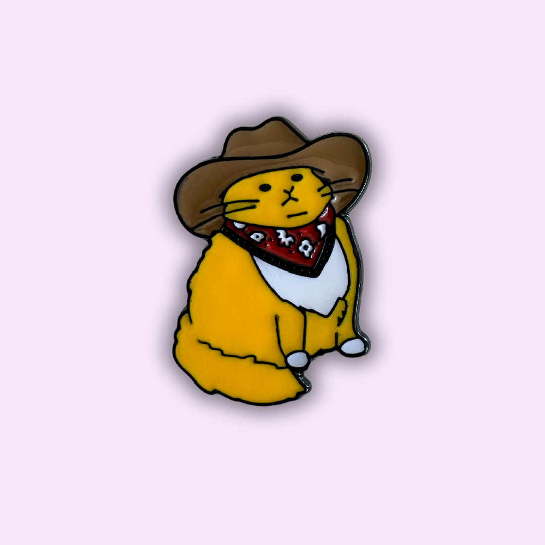 Pin's "Chat Cowboy"