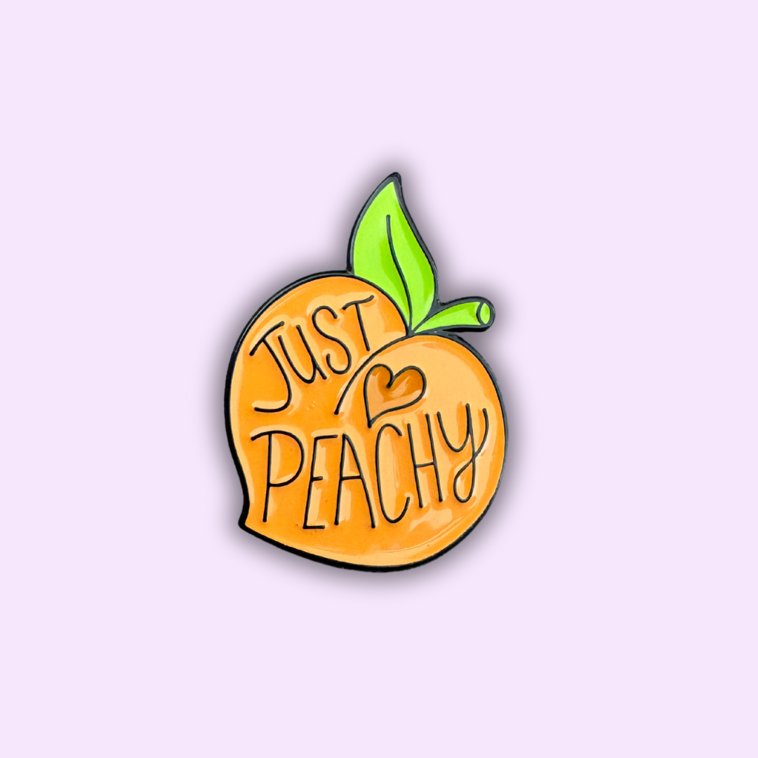 Pin's "JUST PEACHY"