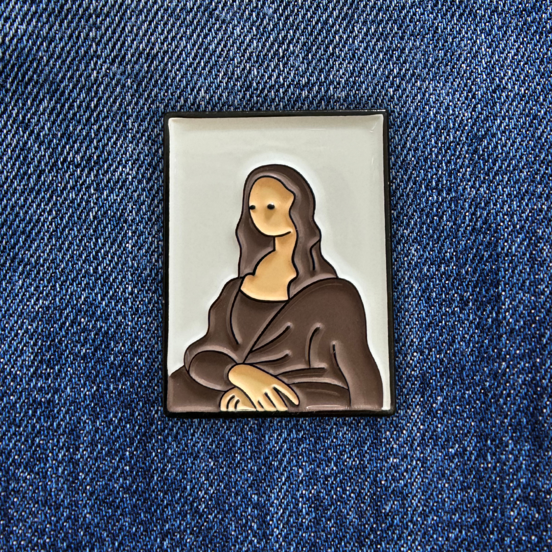 Pins Mona Lisa sur un jean