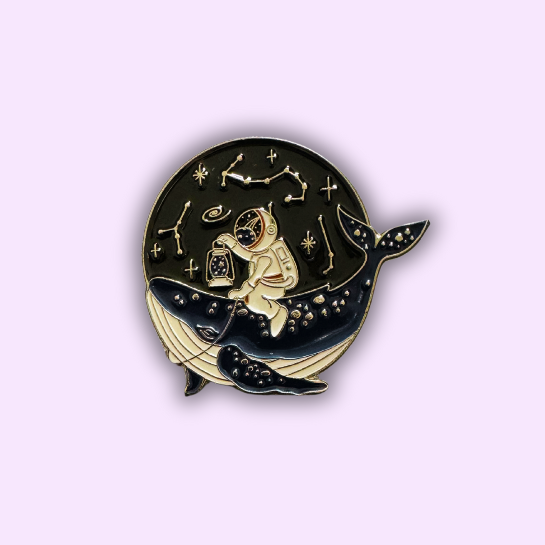 Pin's "Astronaute à Dos de Baleine"