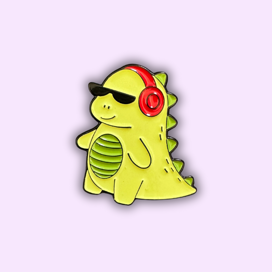 Pin's "Dinosaure Branché"