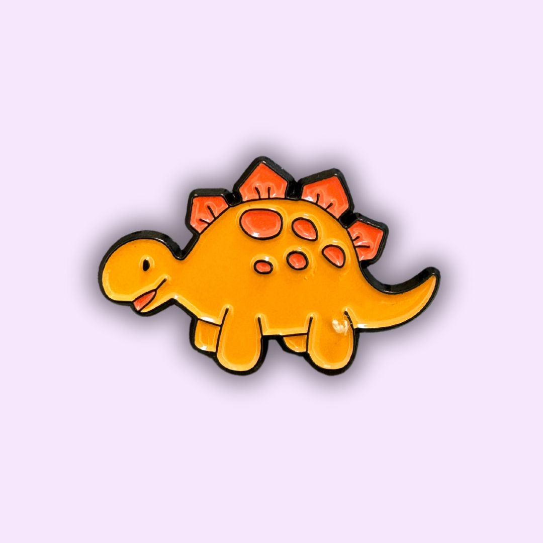 Pin's Dinosaure "Stégosaure Coloré"