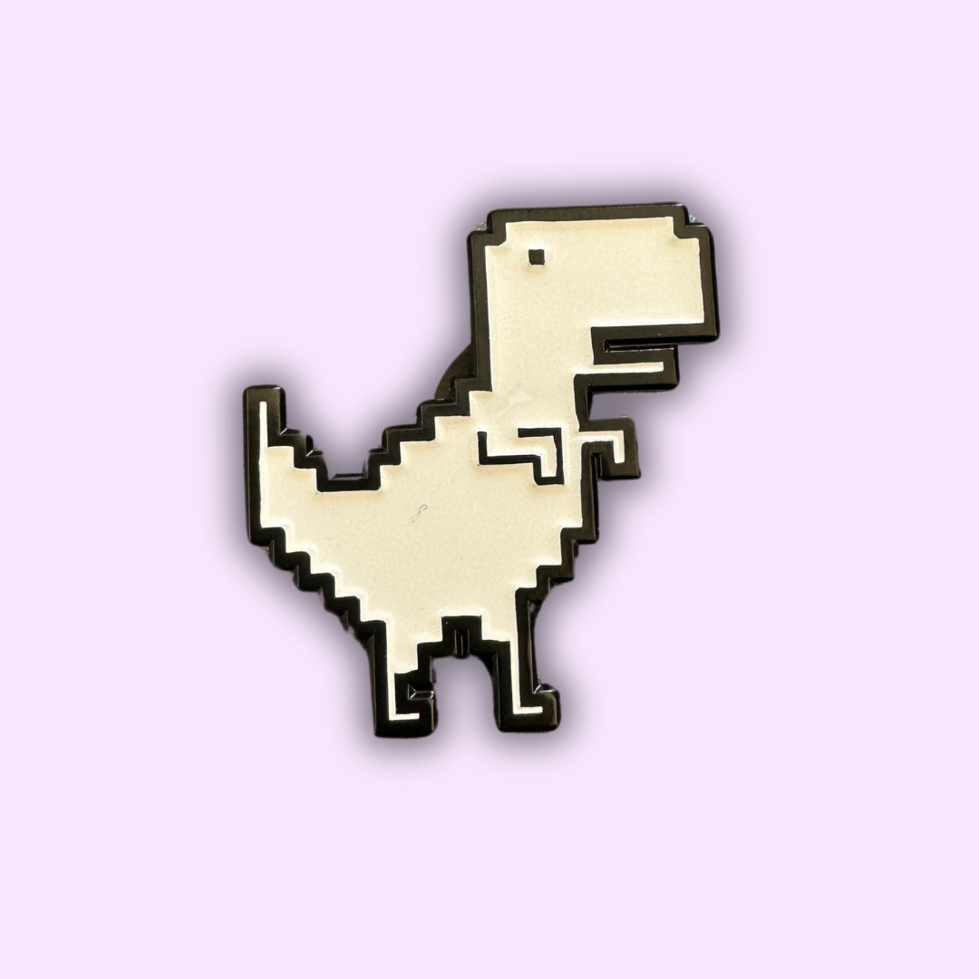 Pin's Dinosaure "T-rex Pixelisé"