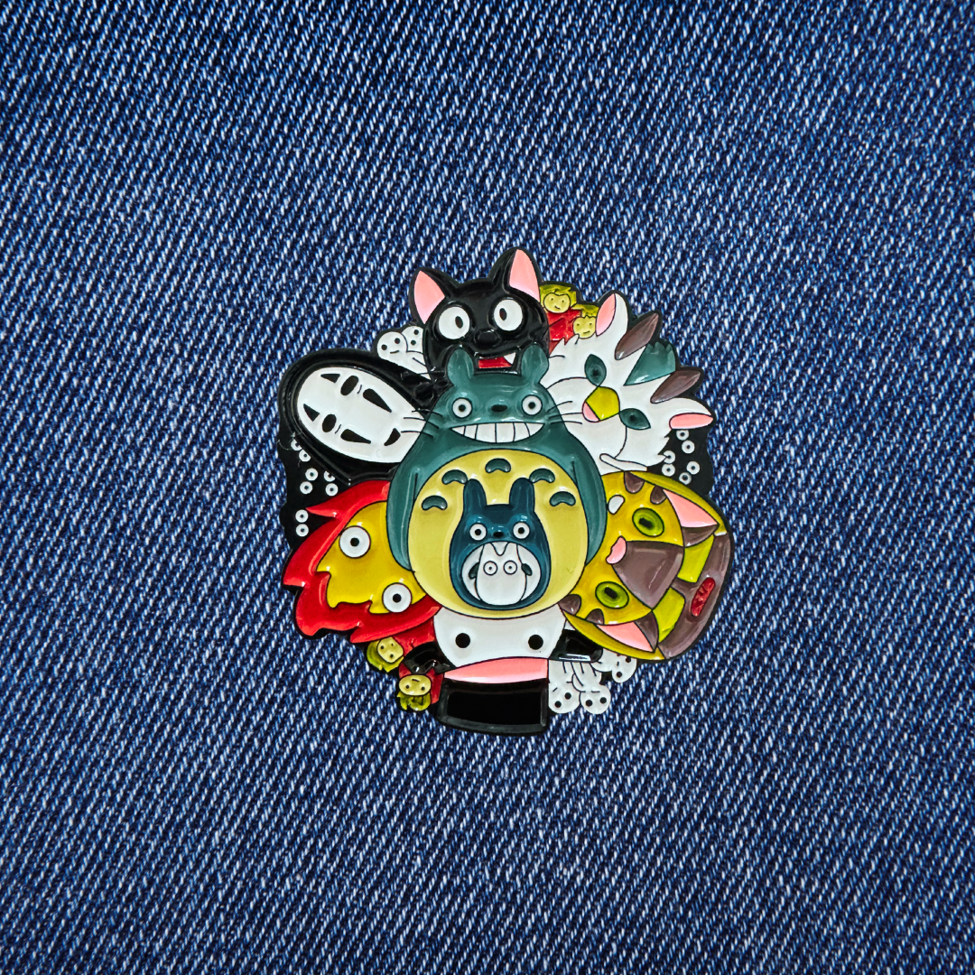 Pin’s Ghibli All-Stars – Totoro, No-Face & Amis