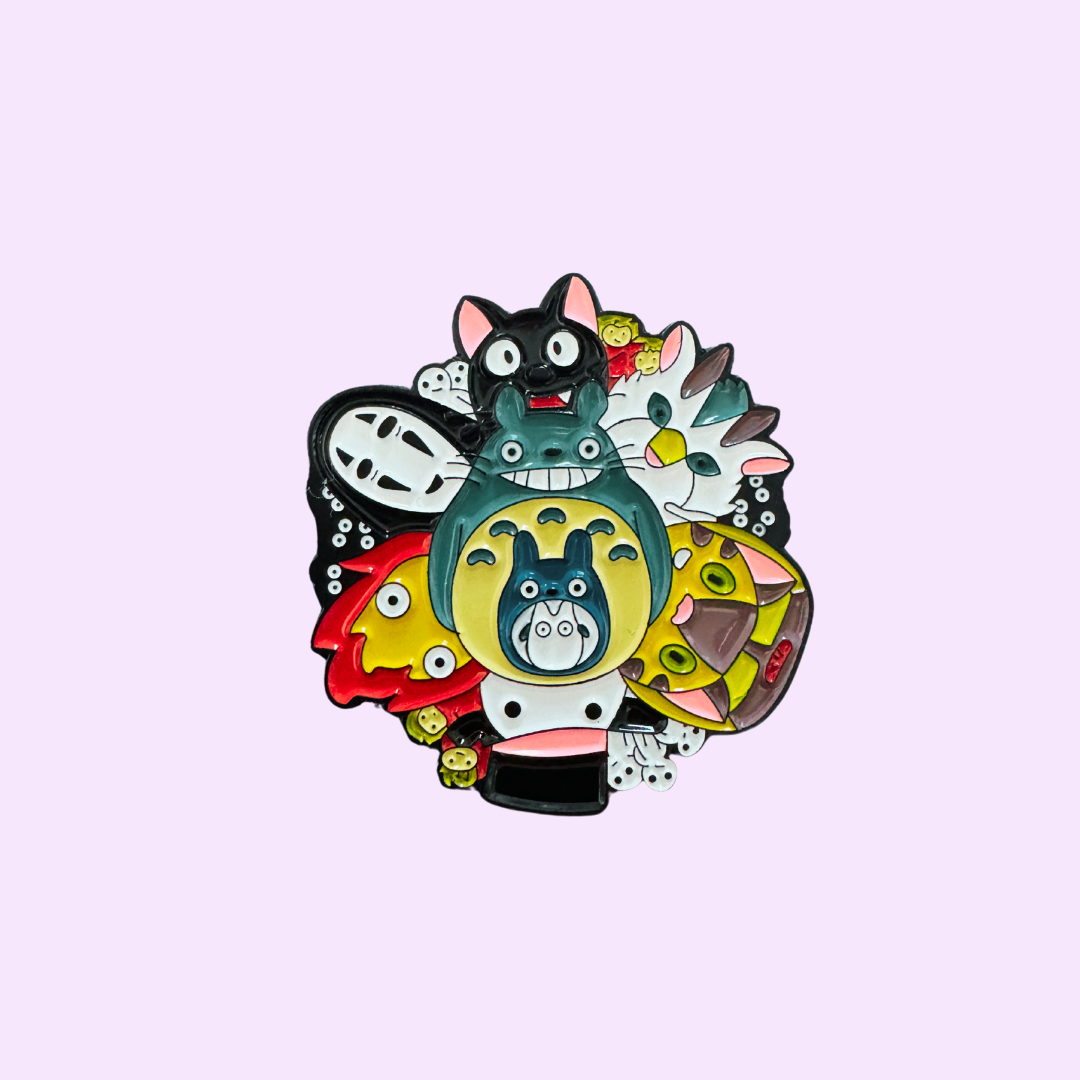 Pin’s Ghibli All-Stars – Totoro, No-Face & Amis
